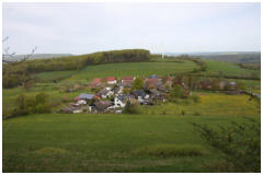 Blick auf das Dorf Kterberg