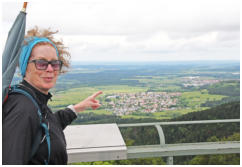 Von der Aussichtsplattform erffnet sich ein grandioser Fernblick
