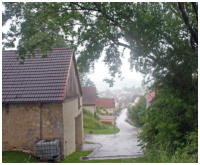 Am Ortsausgang gehts in die Heide