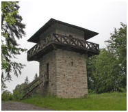 Der Wachturm ist eine Nachbildung 