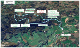 Unsere Wanderroute im Ebbegebirge