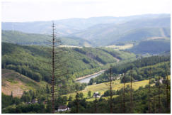 Blick auf die Oestertalsperre